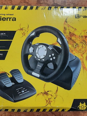 Tracer Sierra Steering Wheel with Pedals for PC New