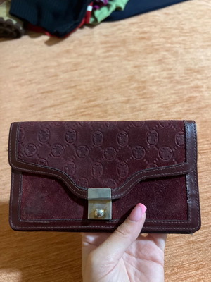 Vintage leather wallet used