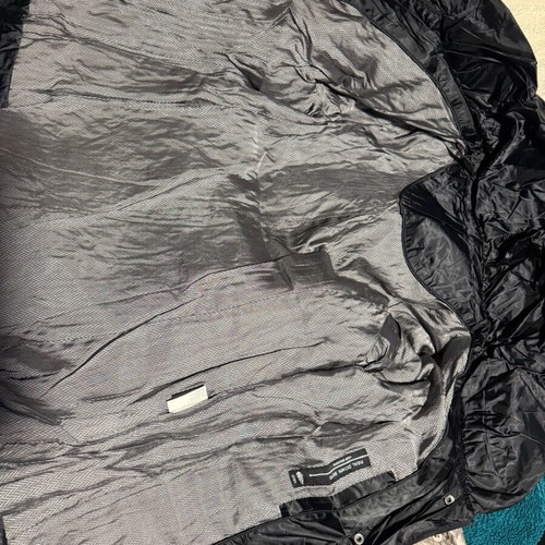 Black Down Jacket Size M With Shiny Texture Like New
