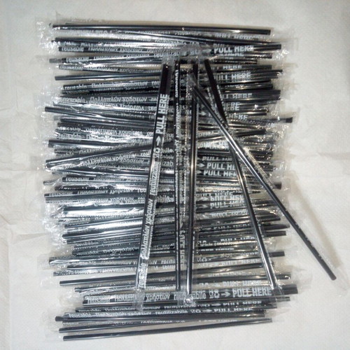 Plastic straws for freddo, pack of 100, new