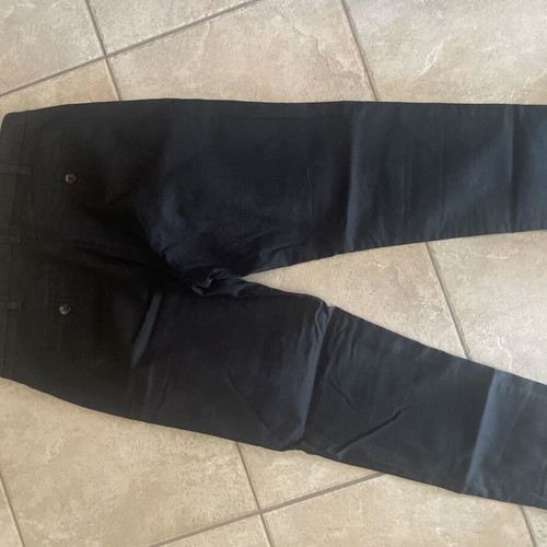 Sisley cotton chino pants black 3/4 size S/M like new