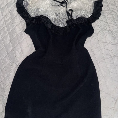 Sandro dress black and white, size S