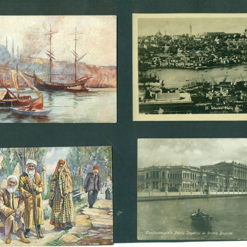 Old Constantinople postcards used, set of 20, 1900-1910 views