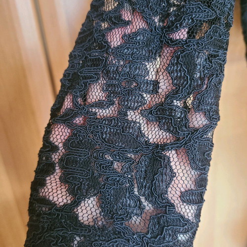 Vintage Lace bolero used, black goth style