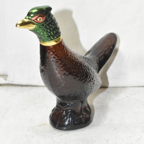 Avon Pheasant After Shave Glass Bottle used, vintage decorative