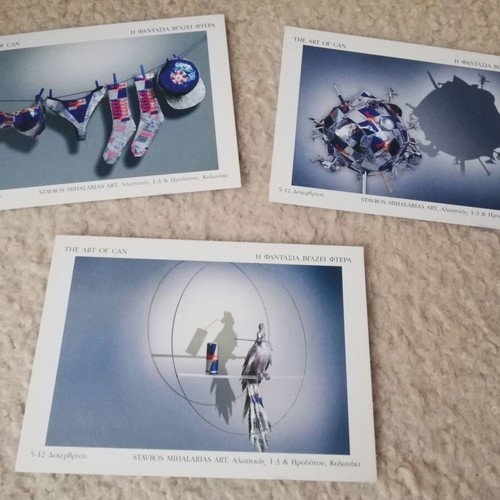 Red Bull collectible postcards like new from Michalarias Art exhibition