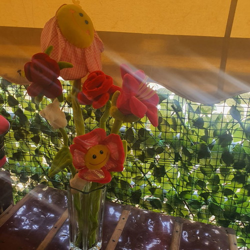 Artificial flowers like new, set of 5