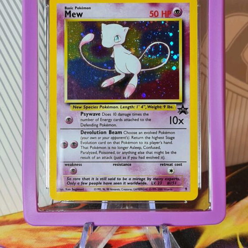 Mew 2000 Black Star Promo Pokémon League card pristine
