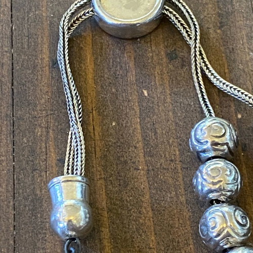 Collectible silver-plated worry beads like new, 23 centimeters