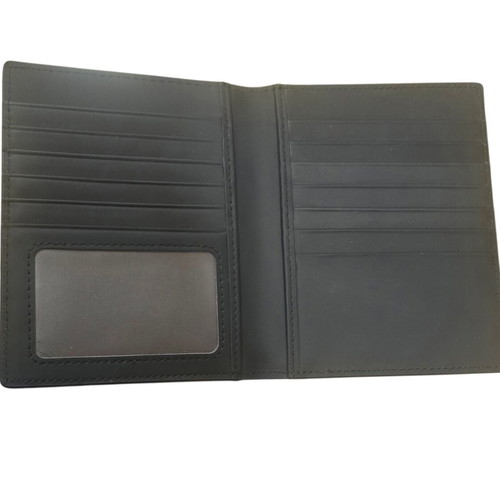 Men's and Unisex Extra Large Anti-Theft Wallet from Genuine Leather Black new