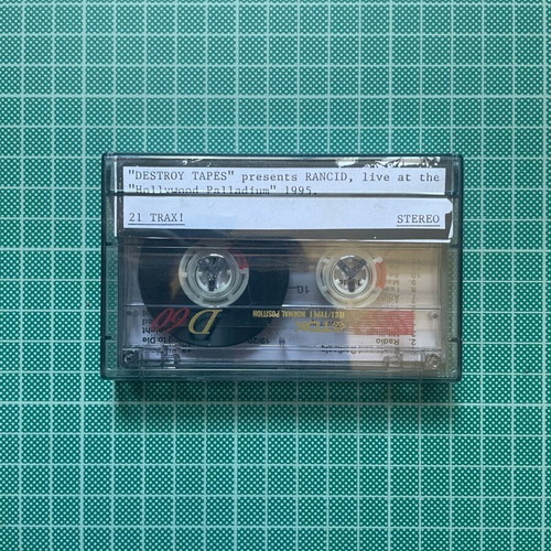 Destroy Tapes cassette Rancid live at Hollywood Palladium 1995 used, punk