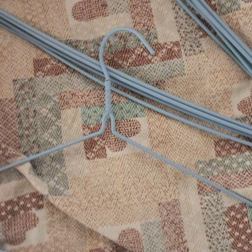 Thin blue hangers set of 8 like new
