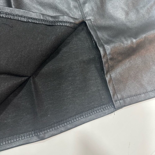 NAANAA Women's Skirt New Synthetic Leather Size 8/36/S Black