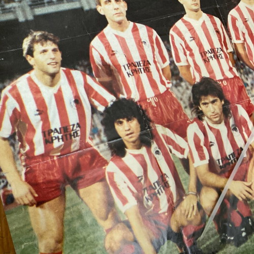AEK-Olympiakos Giant Poster 1988-89, original