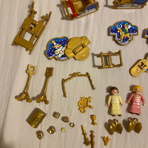 Playmobil used gold pieces with angels and church set
