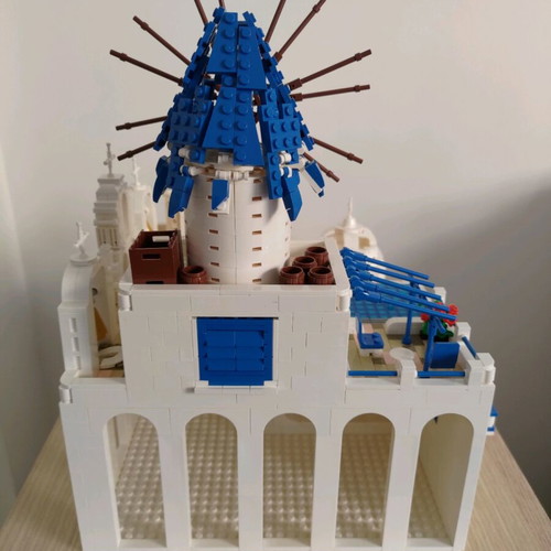 Brick MOC Santorini like new, 2500+ pieces with PDF instructions