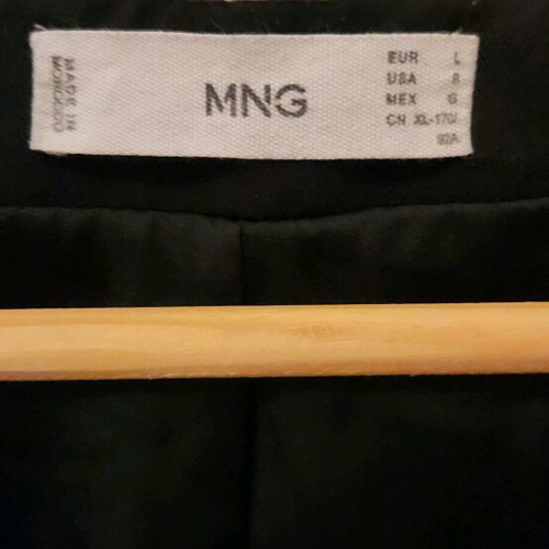 Black Mango dress like new with belt, size L