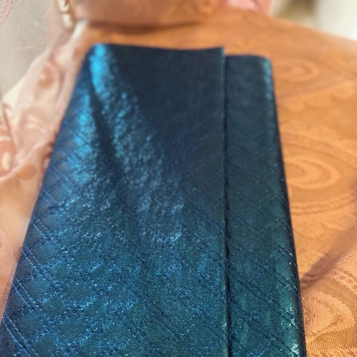 Envelope bag like new, blue with silver chain