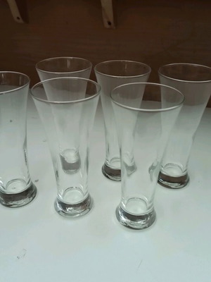Freddo glass cups set of 6 like new