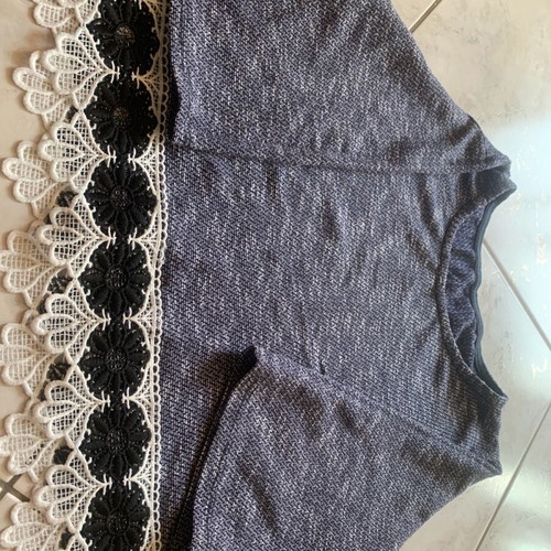 Blouse like new, white and blue, size S