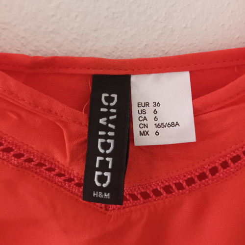 Short jumpsuit used, red, size M