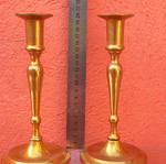 Brass candlesticks, height 20 cm