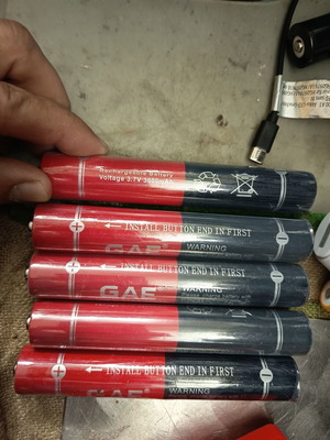 GAE18650 Batteries pack of 5 used 3.7V 3000mAh