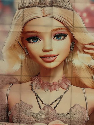Barbie party decoration backdrop like new