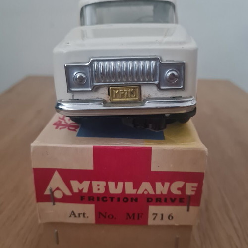 MF716 Tin Ambulance with Original Box, Like New