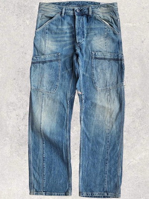 Diesel FLAGIX wash denim carpenter jeans cargo used
