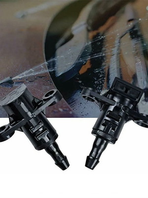 Windscreen washer nozzles new, 2 pieces for Hyundai Elantra and Kia Rio