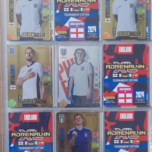 England 2024 Tournament Edition Adrenalyn XL album with 278/297 cards like new