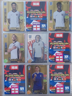 England 2024 Tournament Edition Adrenalyn XL album with 278/297 cards like new