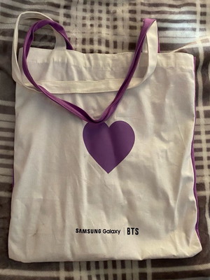 BTS Samsung Galaxy canvas bag used, official