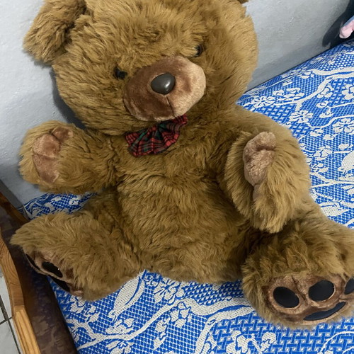 Brown teddy bear medium size like new