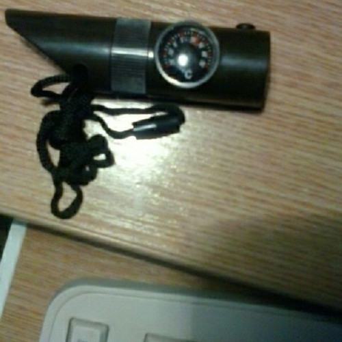 Survival multitool 4 in 1 with whistle, compass, thermometer and LED flashlight like new