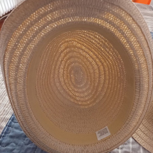 Straw summer hats set small size beige like new