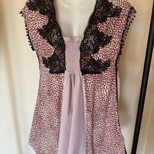 Leopard dress Pinelopi M with lace, like new