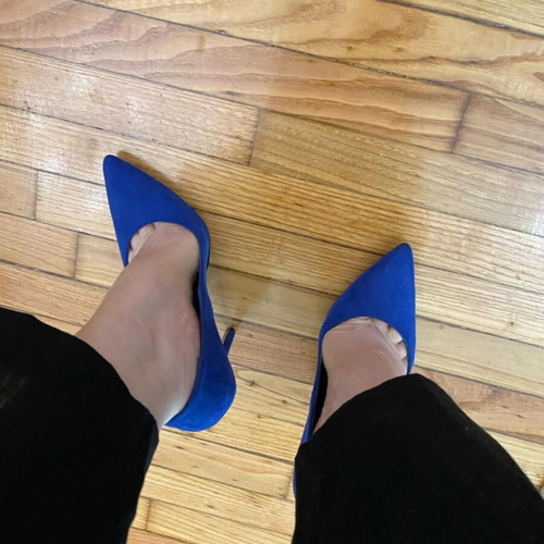 Sante heels blue used, size 39