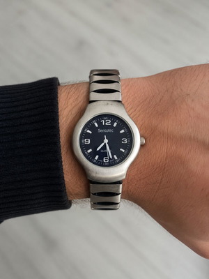 Philishave Sensotec Vintage Watch like new, black and silver