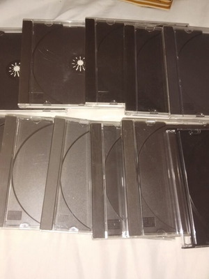 Θήκες CD μεταχειρισμένες, πακέτο 12 τεμ