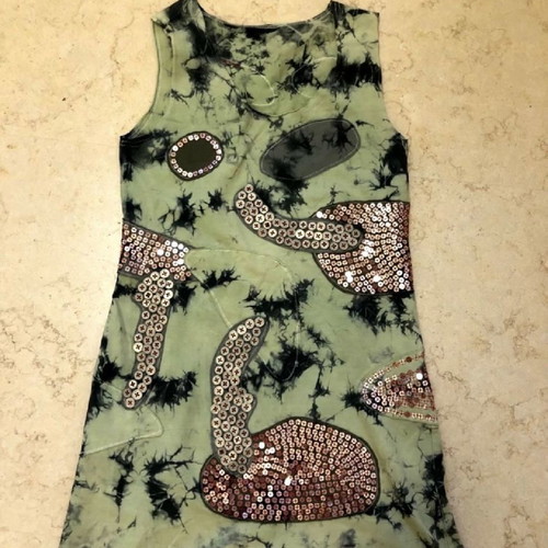2 Dresses Zara kids and Grant used, grey, size s-m