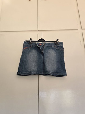 Ysatis Jeans Blue Denim Mini Skirt Size M New