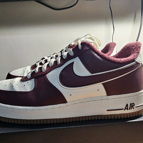 Nike Air Force sneakers like new, white and red, size 45