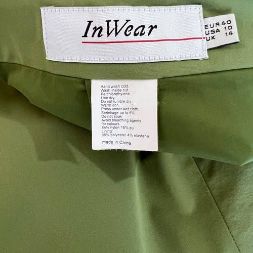 In Wear midi pencil skirt with ruffle detail, green