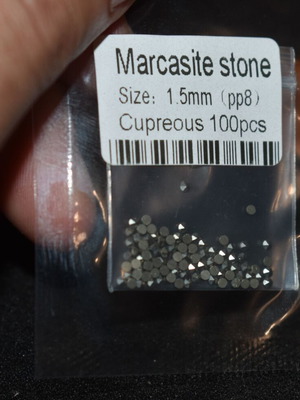 Natural marcasite 1.5mm pack of 100 pieces new