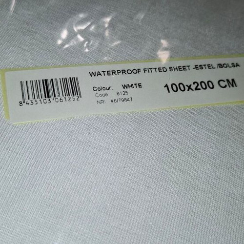 Cotoblau waterproof fitted sheet 100x200cm new, 100% cotton