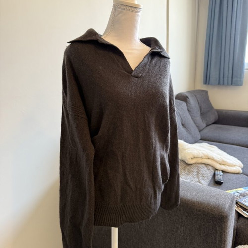 Massimo Dutti Mens Cashmere Sweater like new, black, size L
