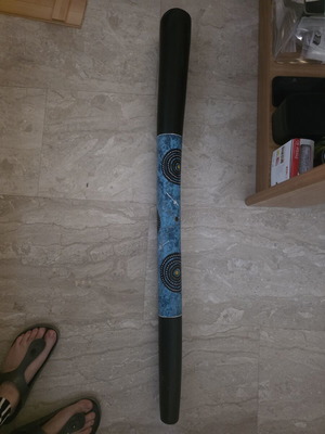 Didgeridoo like new, 1 meter eucalyptus wood, Australian origin