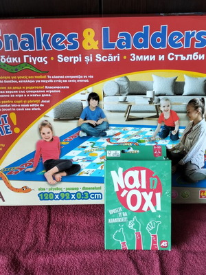 Snakes & Ladders and Nai i Ohi board games like new set of 2